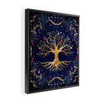 Colorful Tree of Life - Yggdrasil  Framed Canvas Print Gallery Image 2