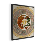 Double Happiness Symbol with Phoenix and Dragon  Framed Canvas Print Gallery Image 2
