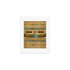 Egyptian Goddess Isis Ornament on papyrus Art Print Gallery Image 1