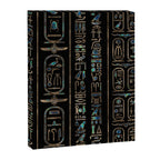 Egyptian hieroglyphs pattern Gold Abalone Canvas Print Gallery Image 8