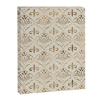 Elegant Fleur-de-lis pattern - pastel gold Canvas Print Gallery Image 8