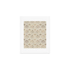 Elegant Fleur-de-lis pattern - pastel gold Art Print Gallery Image 1