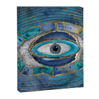 Evil Eye Amulet Agate and gold Canvas Print Gallery Image 8