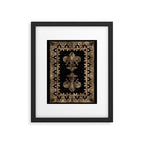 Fleur-de-lis - Black and Gold #1 Framed Art Print Gallery Image 4