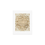 Flower of Life in Lotus - pastel golds and canvas Art Print Gallery Image 1