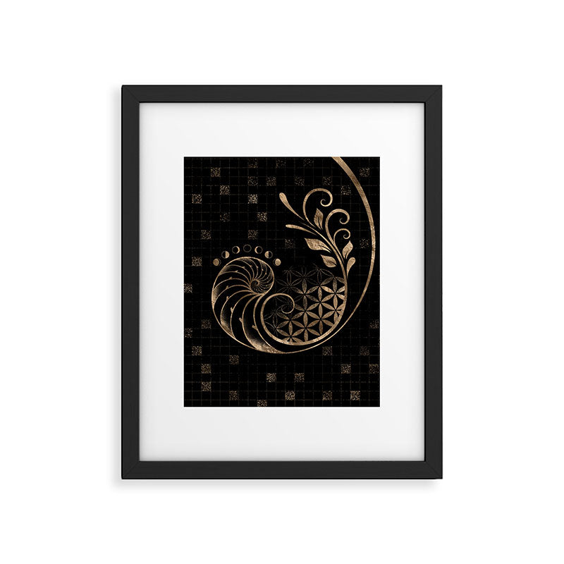 Golden Ratio - Sacred Geometry Ornament Framed Art Print Gallery Image 6