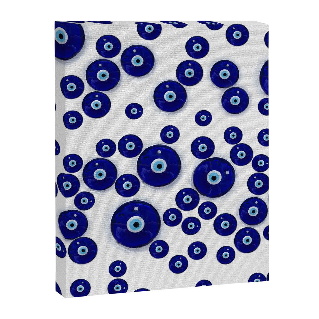 Greek Blue Glass Evil Eye Amulet Canvas Print Gallery Image 8