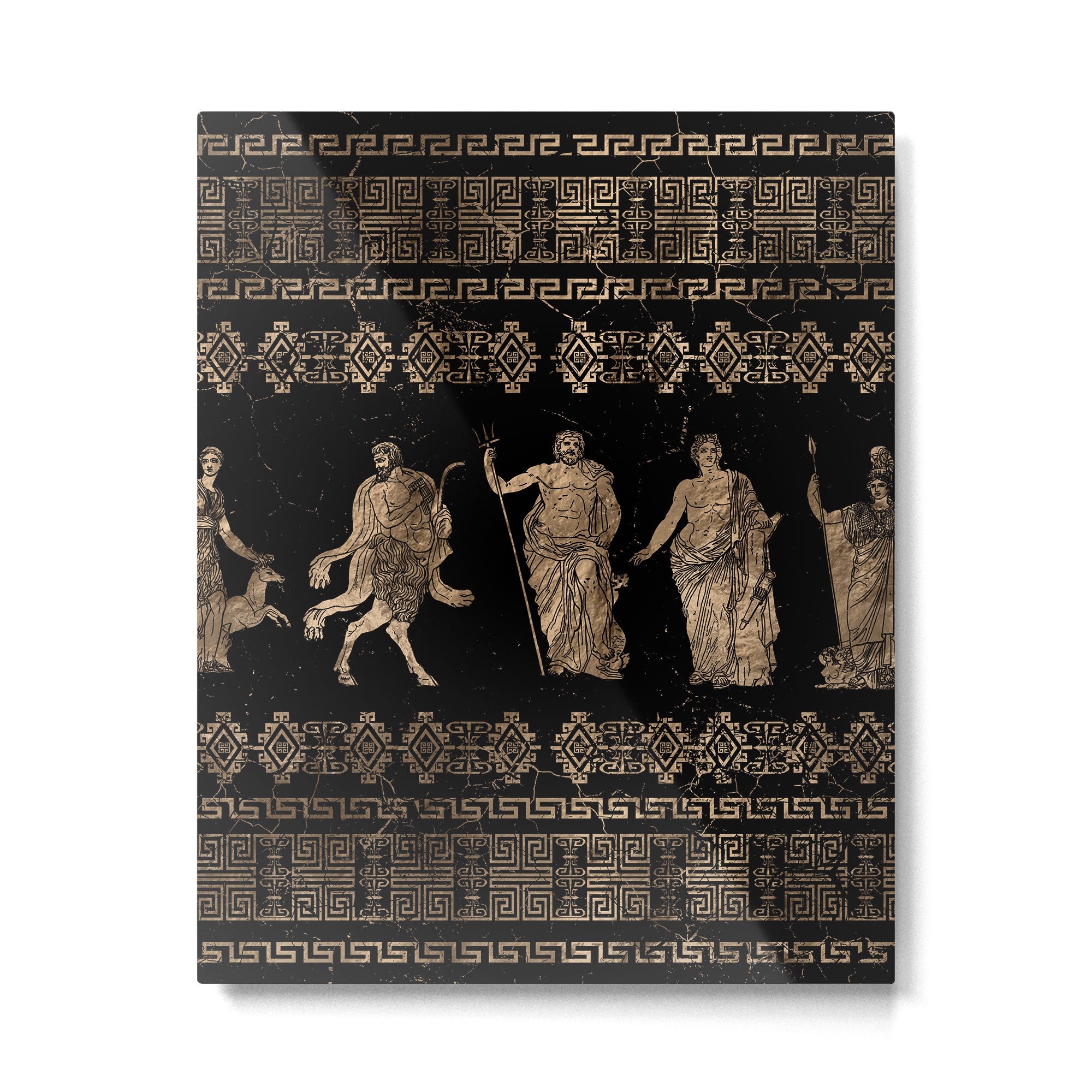 Greek Deities and Meander key ornament Metal Print Gallery Image 6