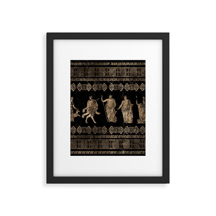 Greek Deities and Meander key ornament Framed Art Print Gallery Image 1