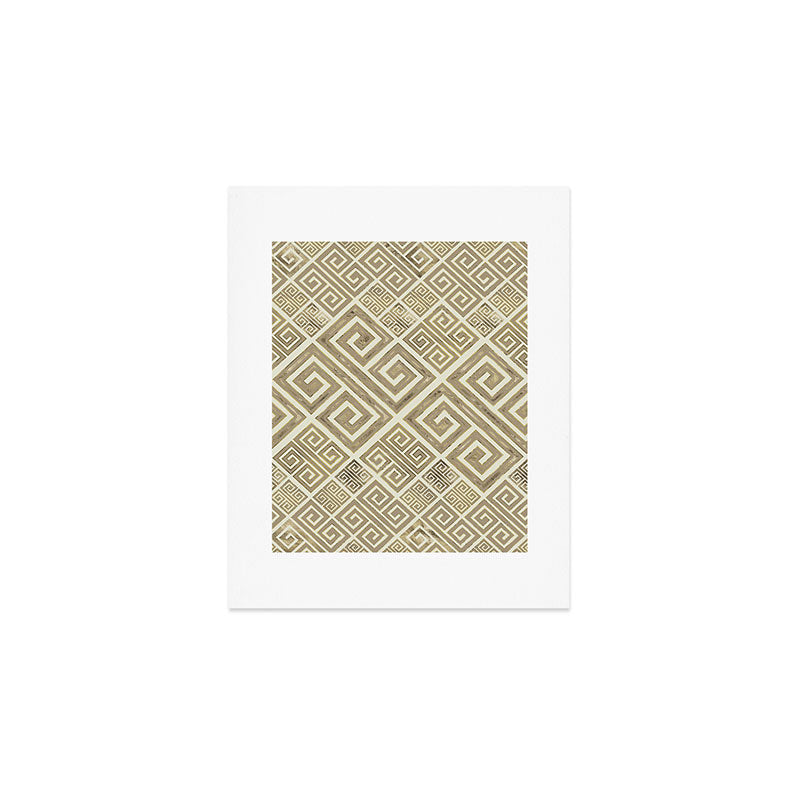 Greek Meander Pattern - Greek Key Ornament Art Print Gallery Image 1