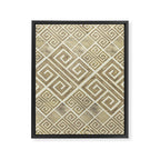 Greek Meander Pattern - Greek Key Ornament Framed Canvas Print Gallery Image 8