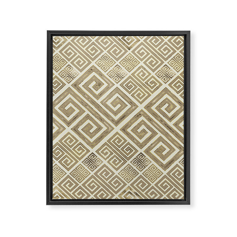 Greek Meander Pattern - Greek Key Ornament Framed Canvas Print Gallery Image 8