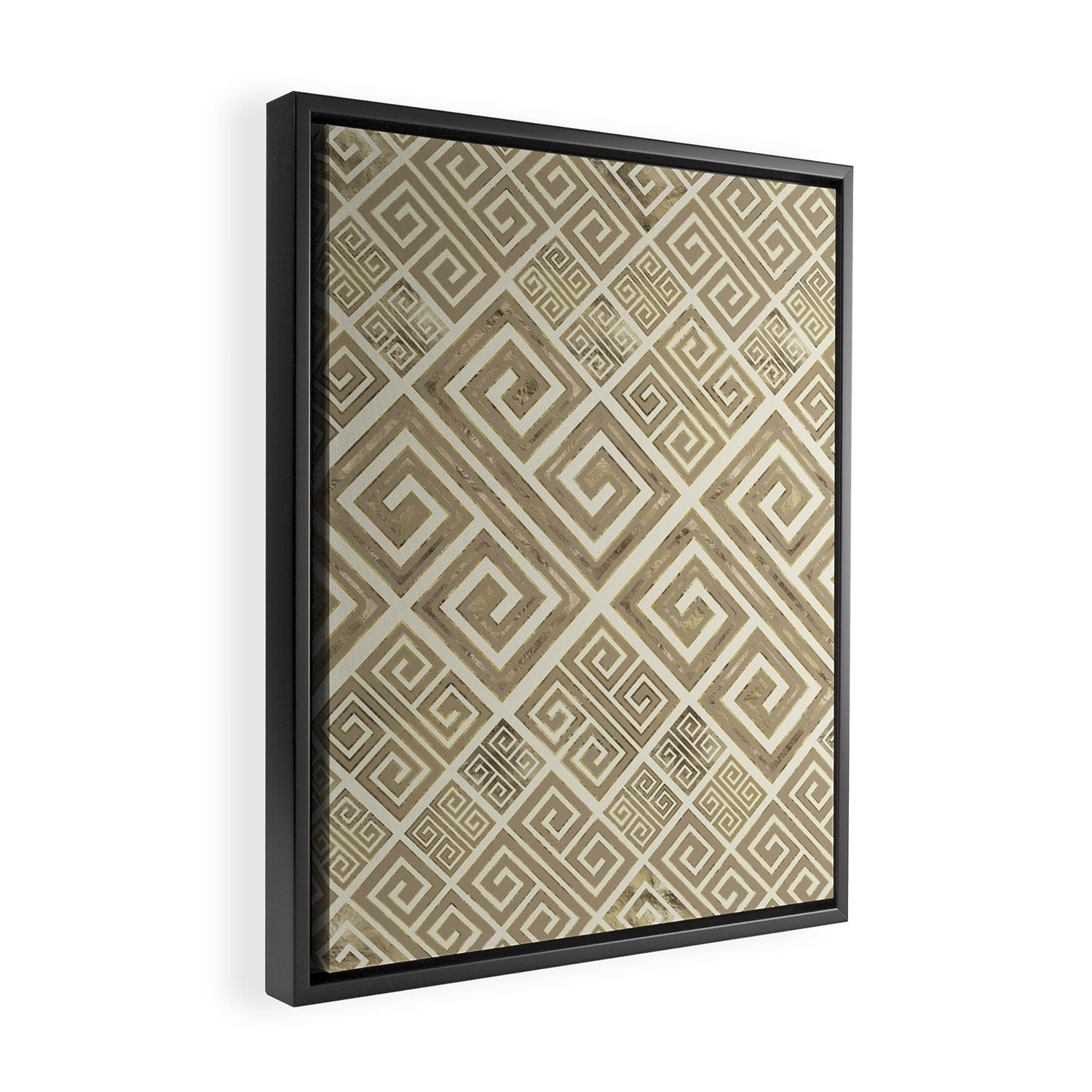 Greek Meander Pattern - Greek Key Ornament Framed Canvas Print Gallery Image 2