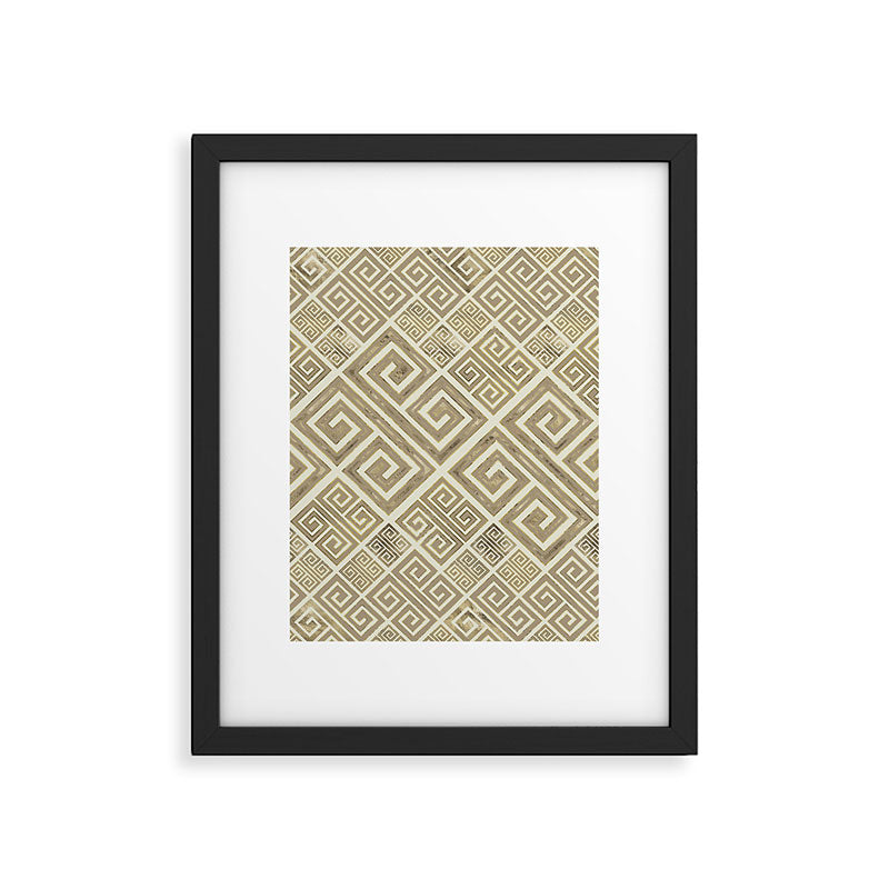 Greek Meander Pattern - Greek Key Ornament Framed Art Print Gallery Image 6