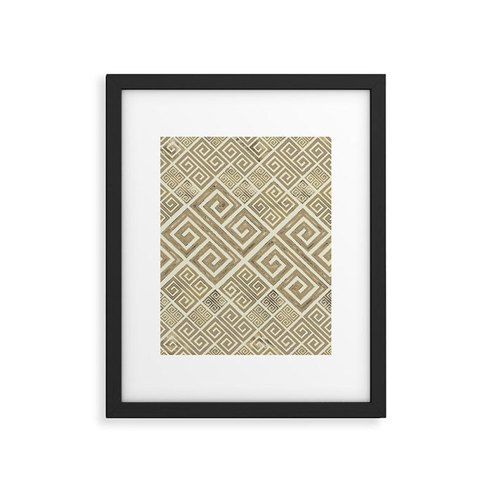 Greek Meander Pattern - Greek Key Ornament Framed Art Print Gallery Image 1