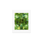 Green Marble Leaf Art Print Gallery Image 1