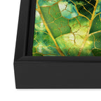 Green Marble Leaf Framed Canvas Print Gallery Image 3