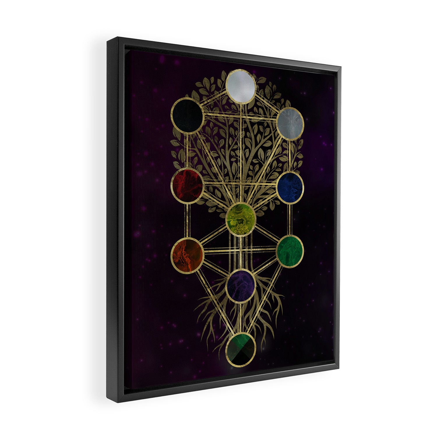 Kabbalah The Tree of Life - Etz Hayim Framed Canvas Print Gallery Image 2