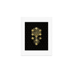 Kabbalah The Tree of Life Gold on Black N2 Art Print Gallery Image 1