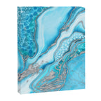 Liquid Marble -Blue quartz and gemstones Canvas Print Gallery Image 8
