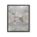 Luxury Pearl and Abalone Poodle Framed Canvas Print Gallery Image 8