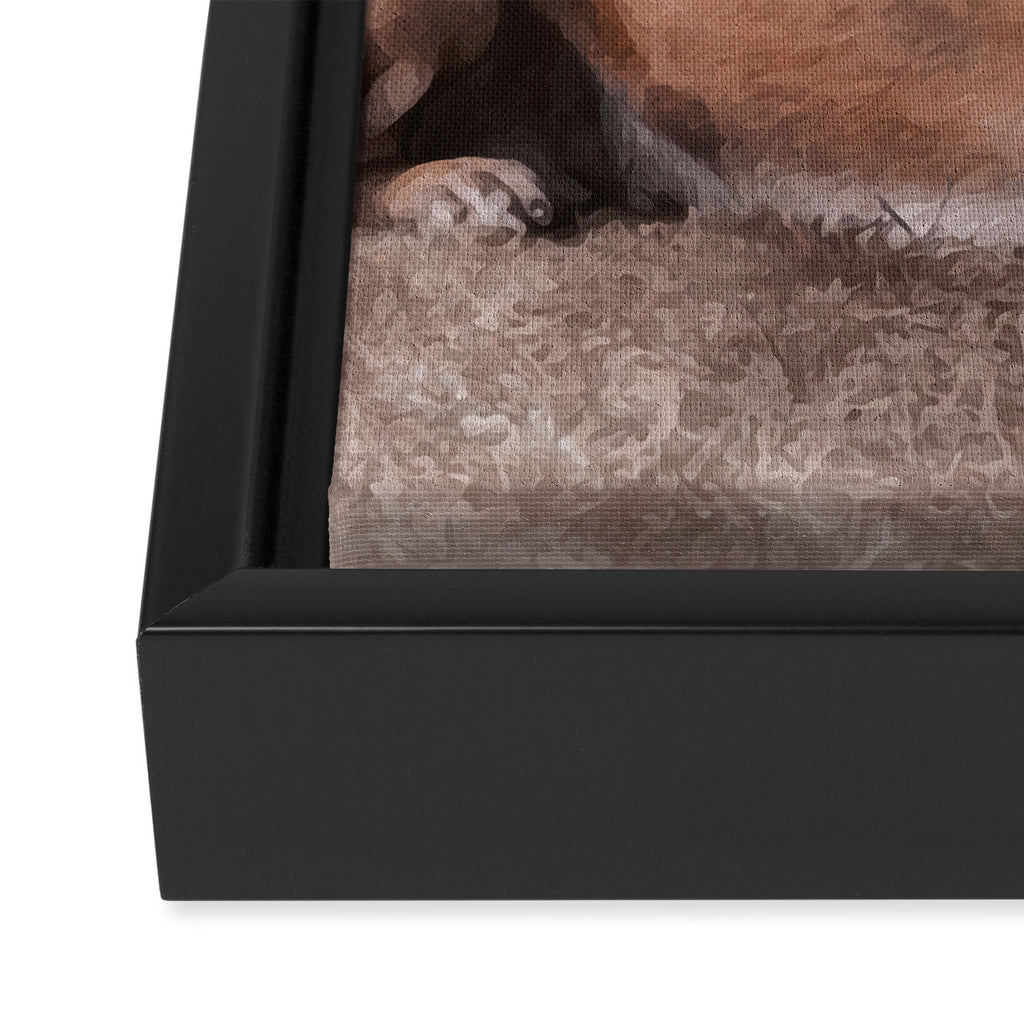 Malinois  Belgian shepherd - Mechelaar Framed Canvas Print Gallery Image 3