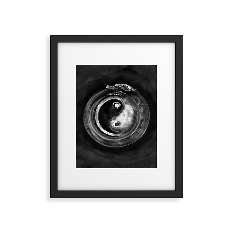Ouroboros Yin - Yang  Framed Art Print Gallery Image 6