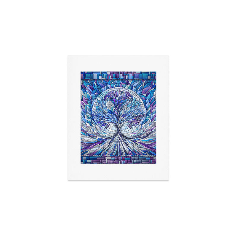 Purple Tree of Tranquility Art Print Gallery Image 1