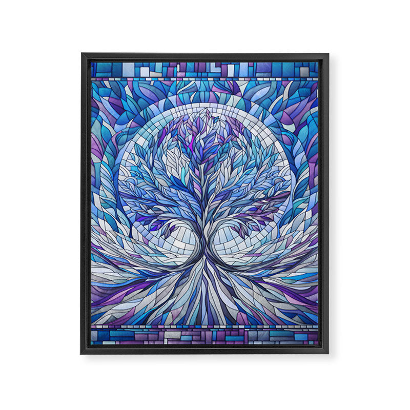 Purple Tree of Tranquility Framed Canvas Print Gallery Image 8