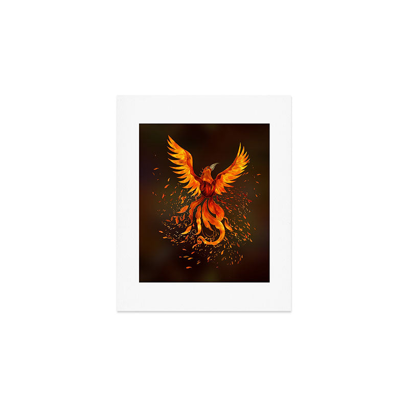 Rising Phoenix Bird  Art Print Gallery Image 1