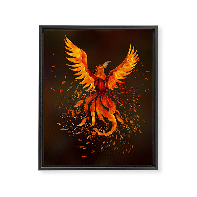 Rising Phoenix Bird  Framed Canvas Print Gallery Image 8