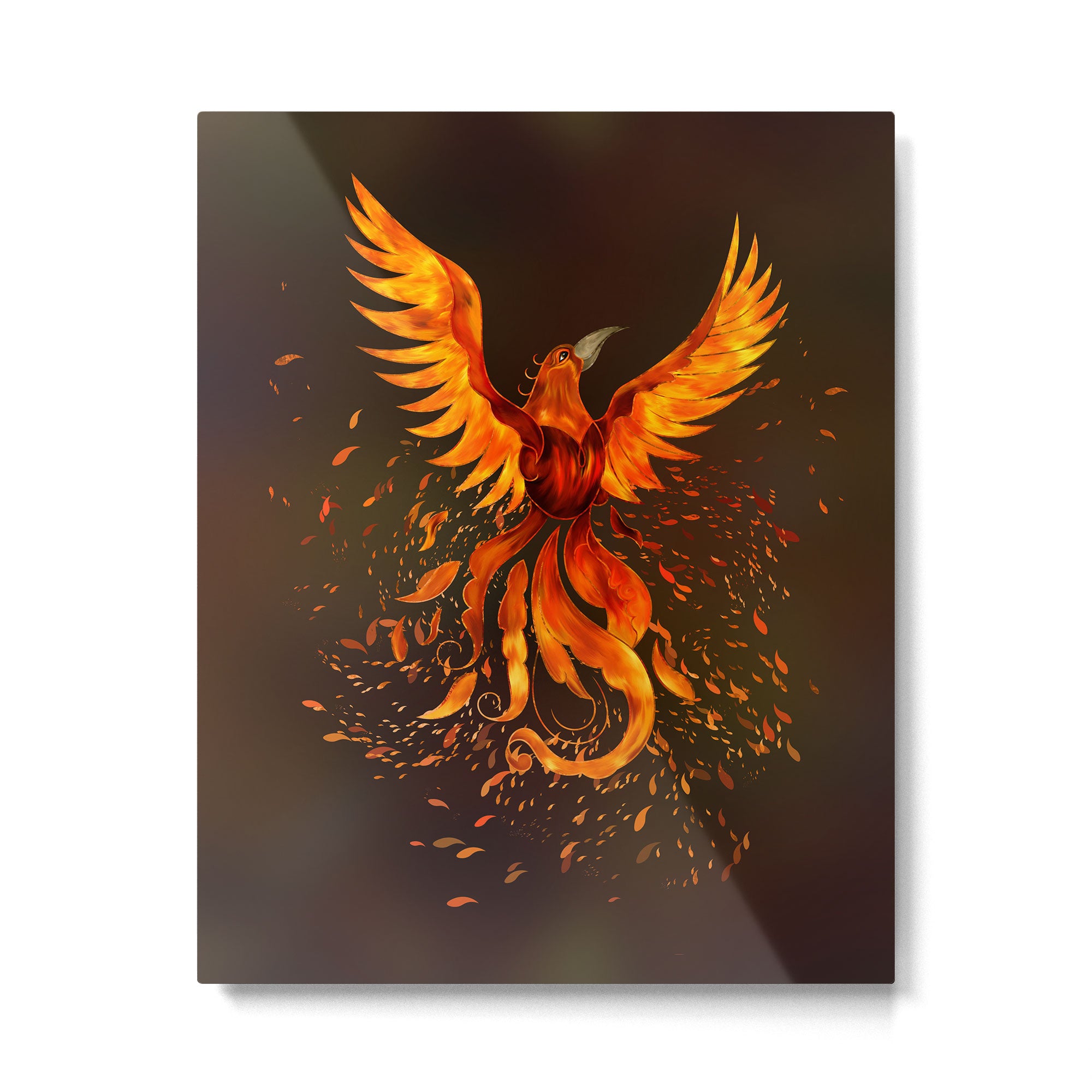 Rising Phoenix Bird  Metal Print Gallery Image 6