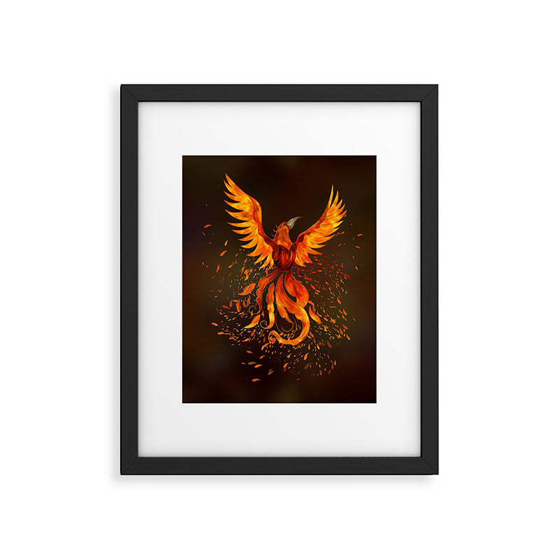 Rising Phoenix Bird  Framed Art Print Gallery Image 6