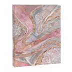 Rose Marble, Pearl and crystals geode Digital art Canvas Print Gallery Image 8