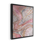 Rose Marble, Pearl and crystals geode Digital art Framed Canvas Print Gallery Image 2
