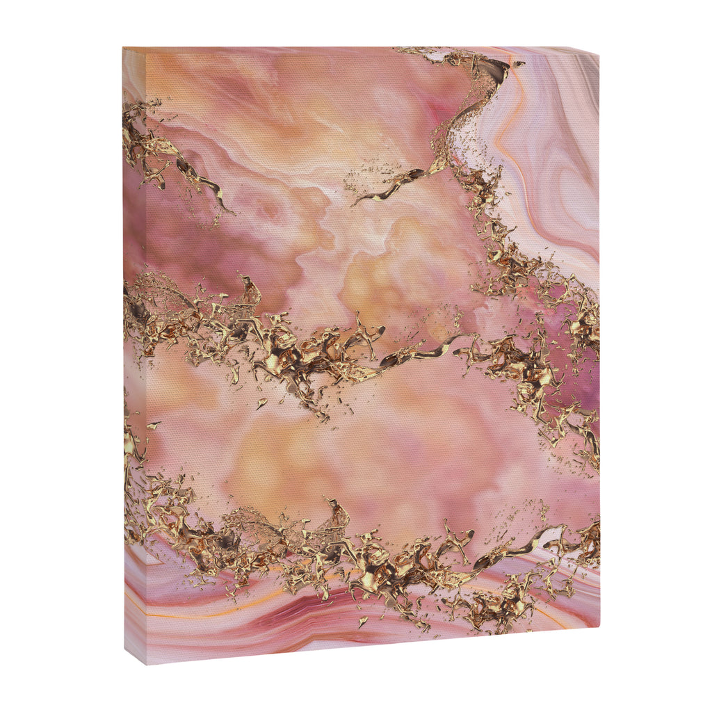 Rose quartz and pastel pink marble Canvas Print Gallery Image 8