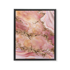 Rose quartz and pastel pink marble Framed Canvas Print Gallery Image 8