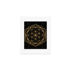Seed of life in Lotus - Sacred Geometry Art Print Gallery Image 1