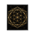 Seed of life in Lotus - Sacred Geometry Framed Canvas Print Gallery Image 8