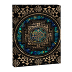 Sri Yantra  / Sri Chakra Marble and Gold Canvas Print Gallery Image 8