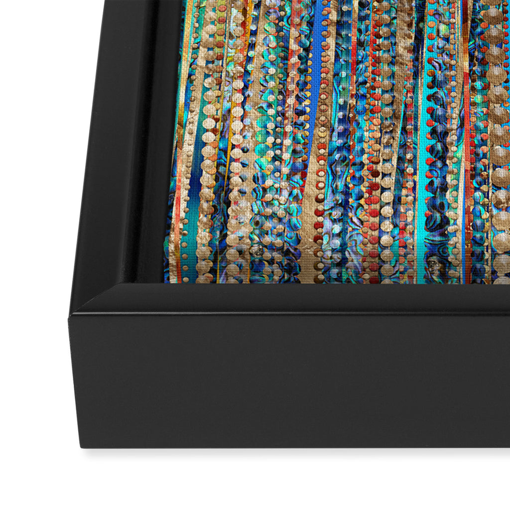 Stripes and Beads Framed Canvas Print Gallery Image 3