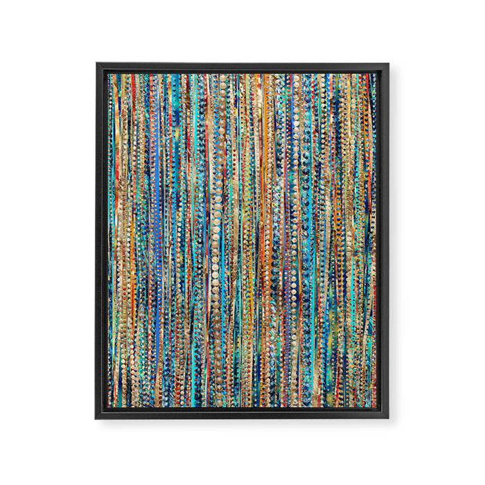Stripes and Beads Framed Canvas Print Gallery Image 1