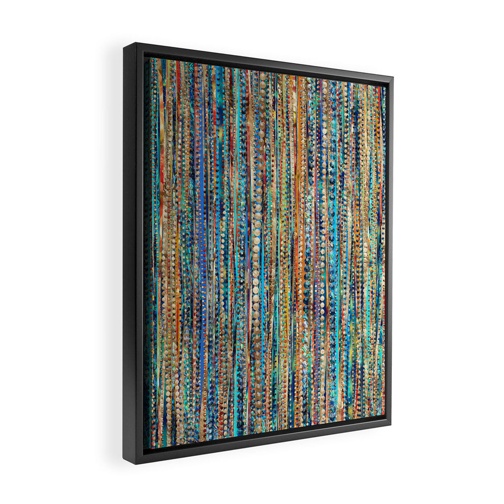 Stripes and Beads Framed Canvas Print Gallery Image 2