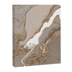 Taupe marble and gold abstract Canvas Print Gallery Image 8