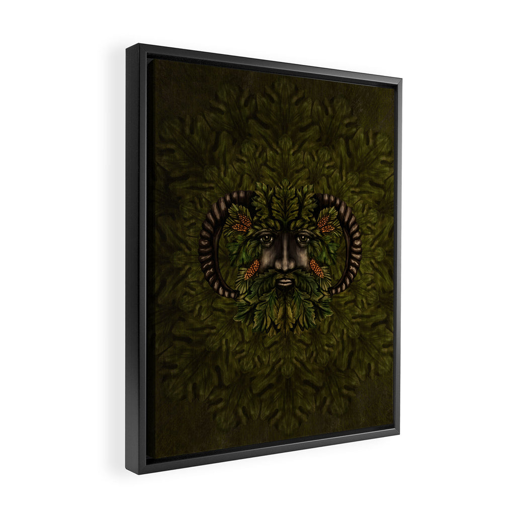 The Green Man Framed Canvas Print Gallery Image 2