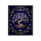 Tree of Life Evil Eye Ornament Framed Canvas Print Gallery Image 8
