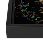 Tree of Life Pentagram Moon Ornament Framed Canvas Print Gallery Image 3