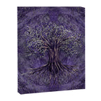 Tree of life -Yggdrasil Amethyst and silver Canvas Print Gallery Image 8
