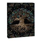 Tree of life -Yggdrasil Golden and Marble ornament Canvas Print Gallery Image 8