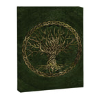Tree of life -Yggdrasil -green and gold Canvas Print Gallery Image 8